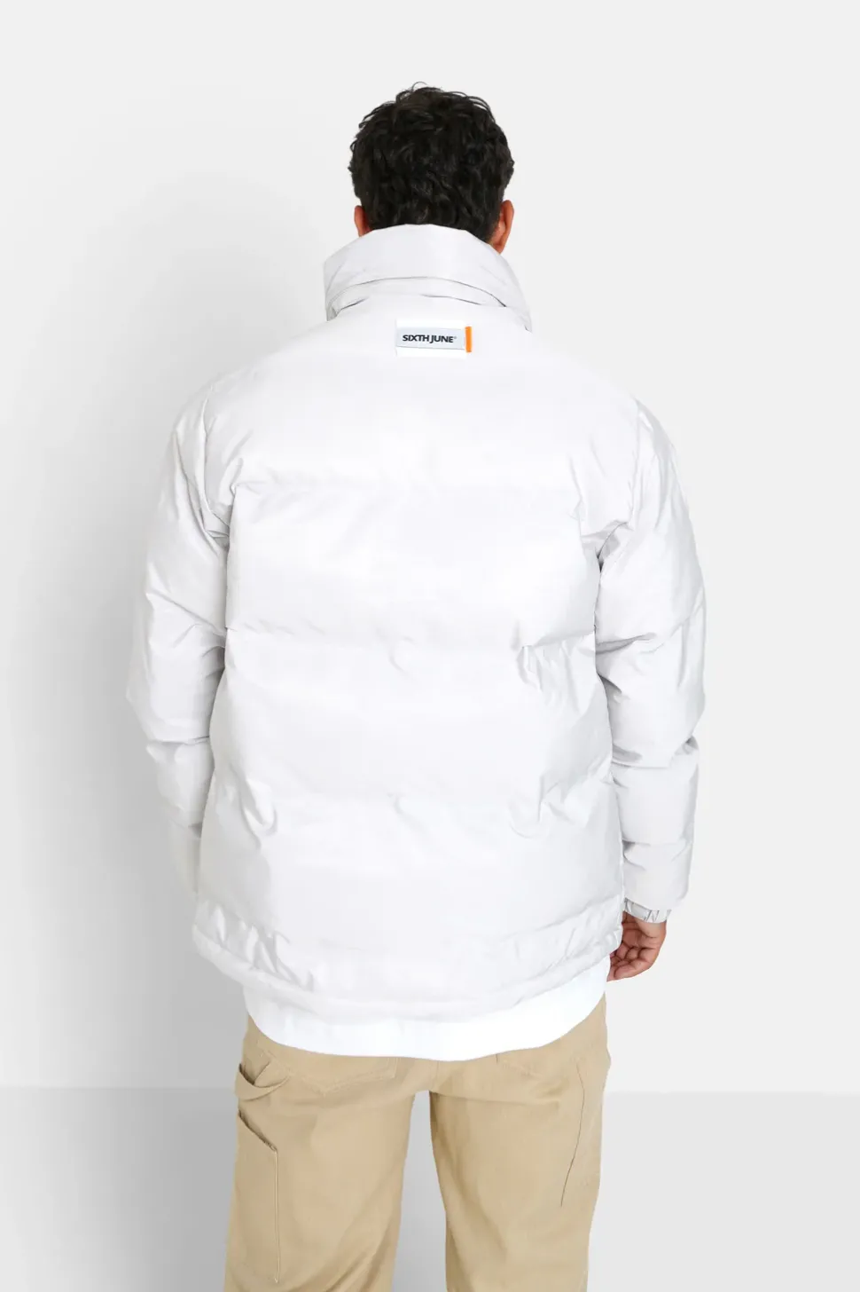 Doudoune Courte Matelassee Blanc