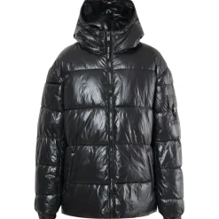 Doudoune Courte Matelassee Zip Noir