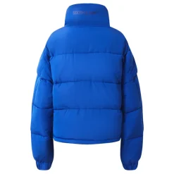 Doudoune Courte Matelassee Bleu Fonce