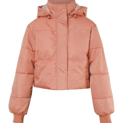 Doudoune Courte Nylon Epais Rose