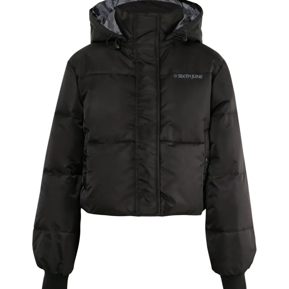 Doudoune Courte Nylon Epais Noir