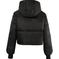 Doudoune Courte Nylon Epais Noir