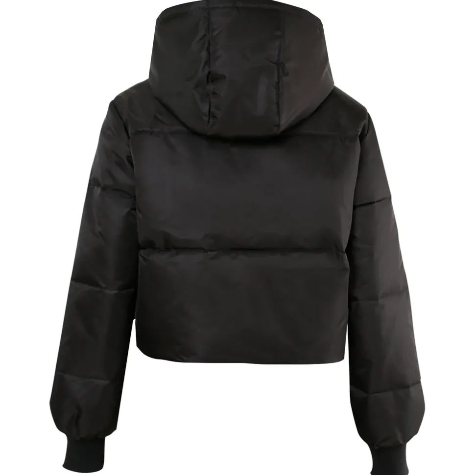 Doudoune Courte Nylon Epais Noir