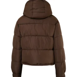 Doudoune Courte Oversize Marron