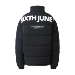 Doudoune Grand Logo Imprime Noir