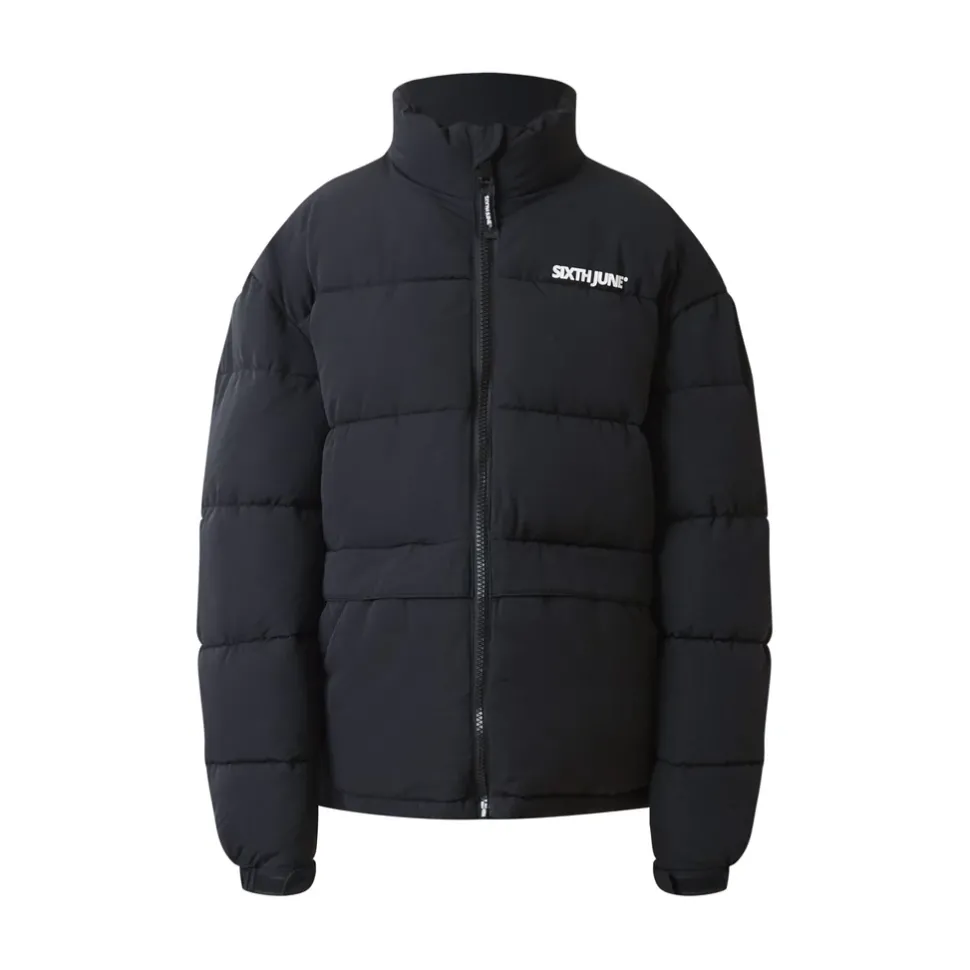 Doudoune Grand Logo Imprime Noir