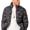 Doudoune Imprime All-Over Noir