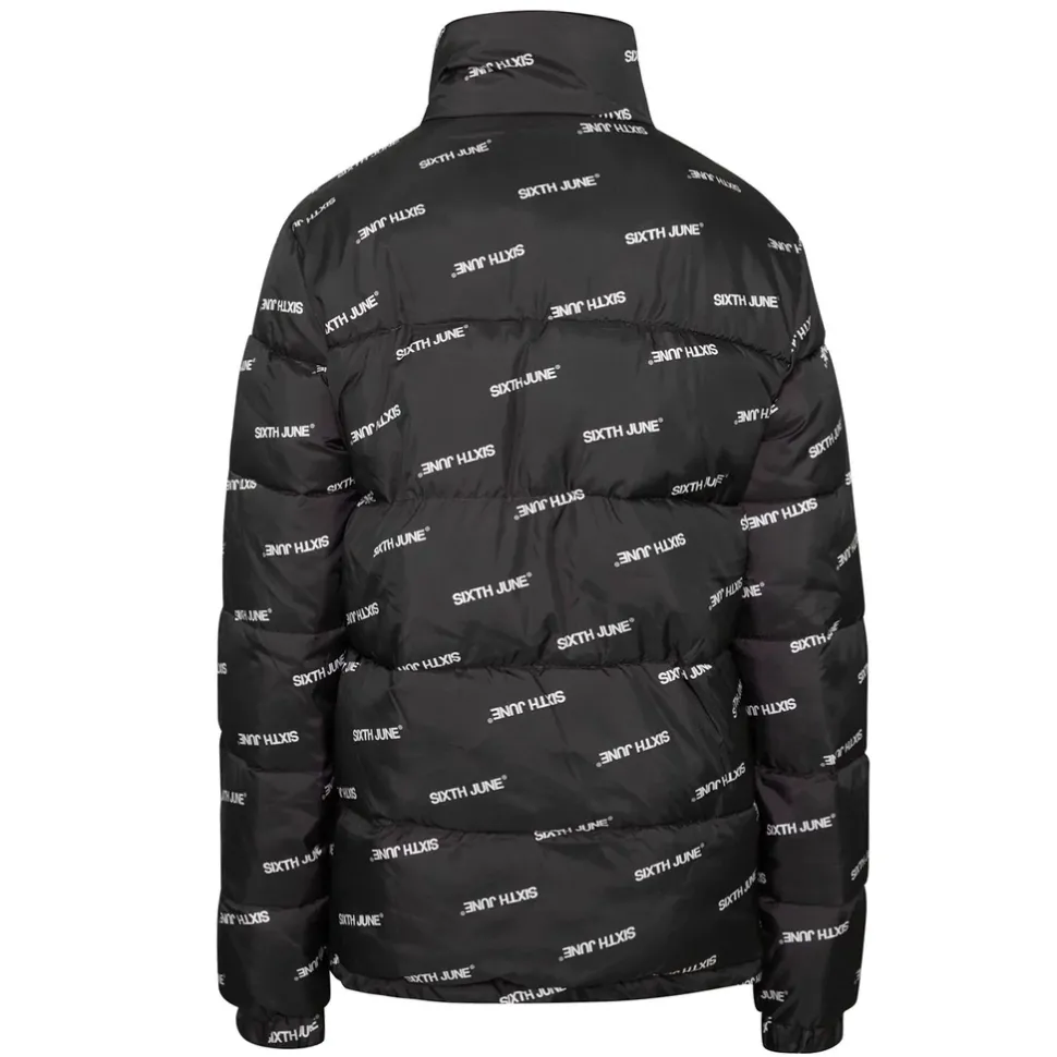 Doudoune Imprime All-Over Noir
