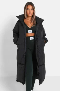 Doudoune Longue Matelassee Noir