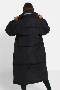 Doudoune Longue Matelassee Noir