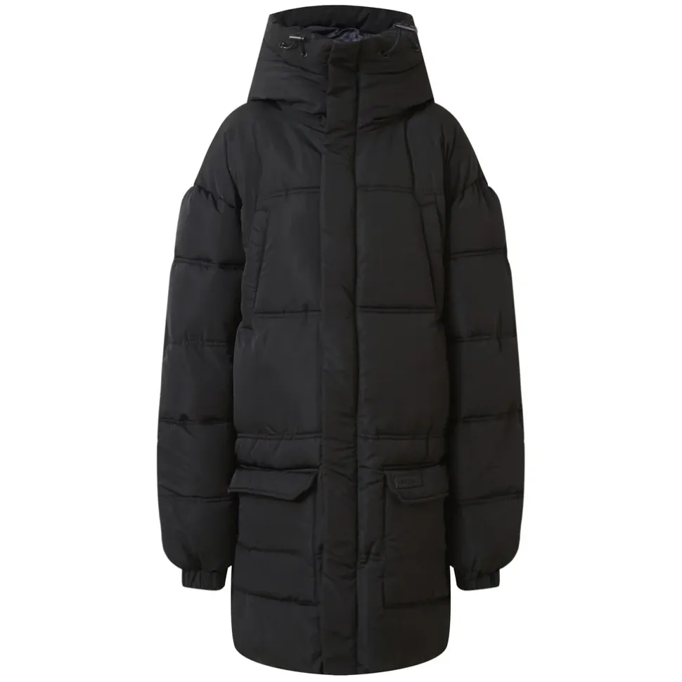 Doudoune Longue Matelassee Noir