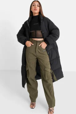 Doudoune Longue Oversize Noir