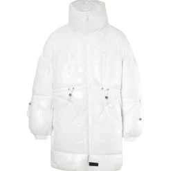 Doudoune Longue Vinyle Blanc