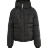 Doudoune Matelassee Courte Noir