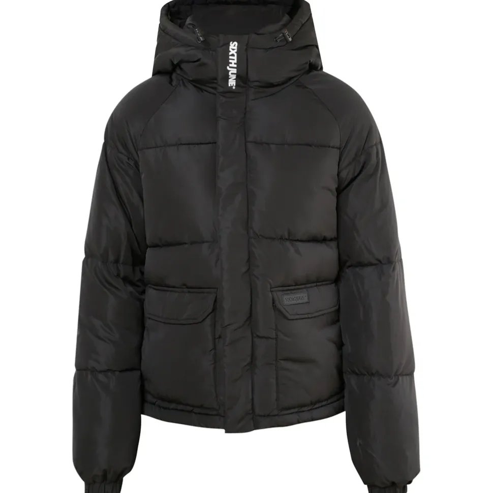 Doudoune Matelassee Courte Noir