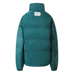 Doudoune Matelassee Logo Vert Fonce