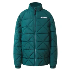 Doudoune Matelassee Triangle Vert Fonce