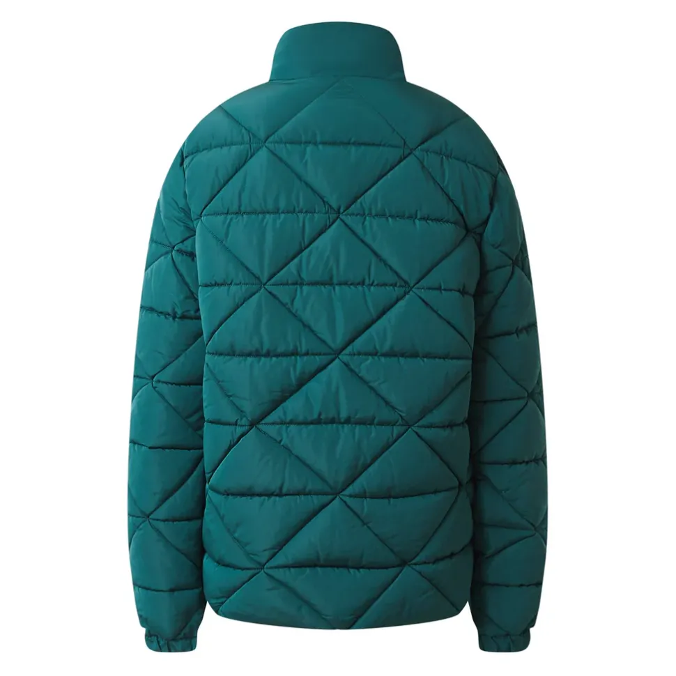 Doudoune Matelassee Triangle Vert Fonce