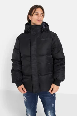Doudoune Nylon Epais Noir