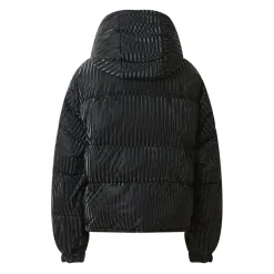 Doudoune Oversize Brillant Noir