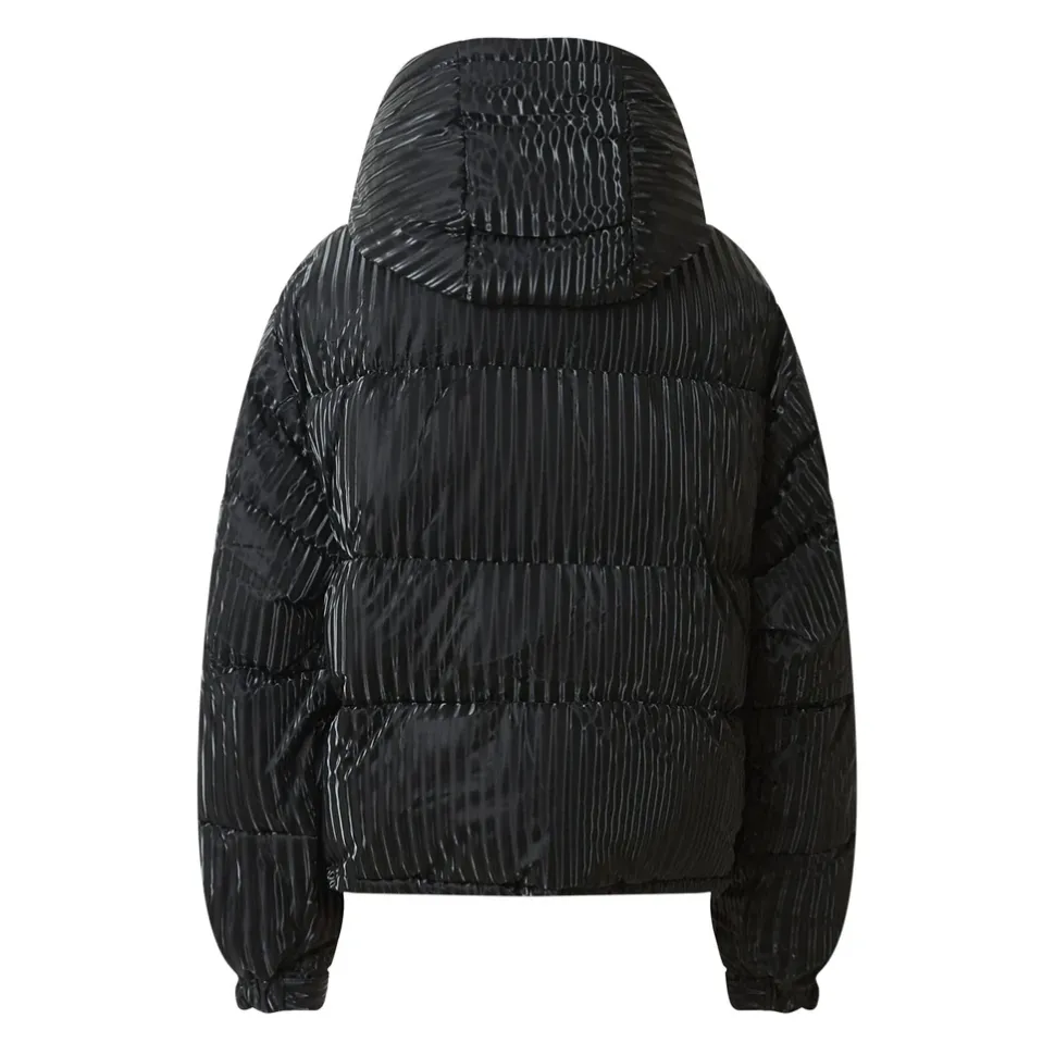 Doudoune Oversize Brillant Noir