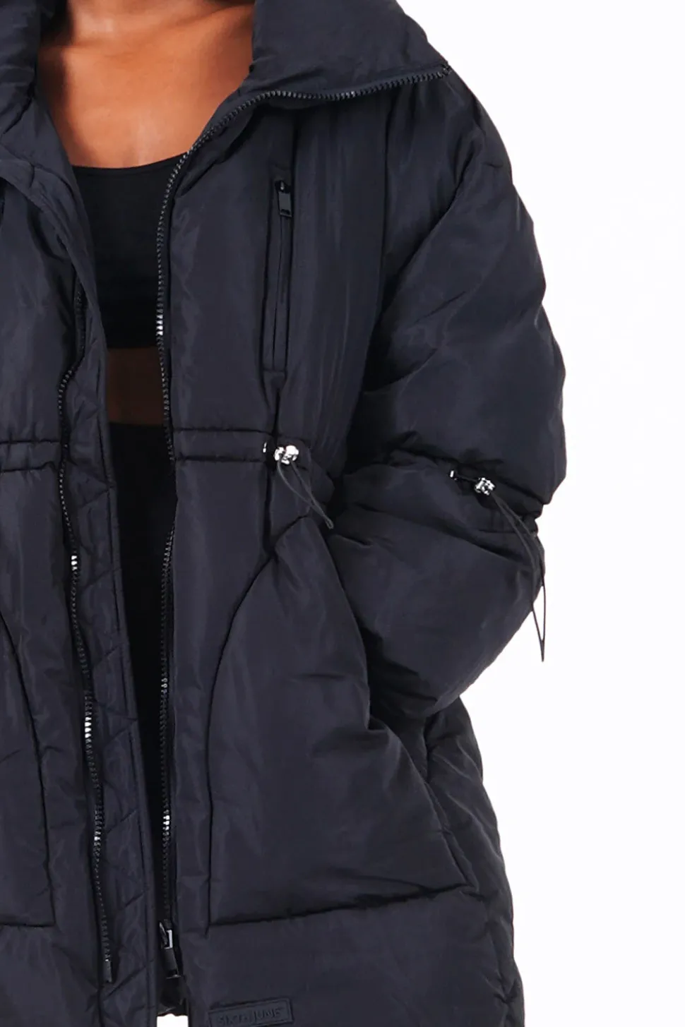 Doudoune Oversize Matelasse Noir