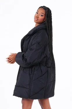 Doudoune Oversize Matelasse Noir