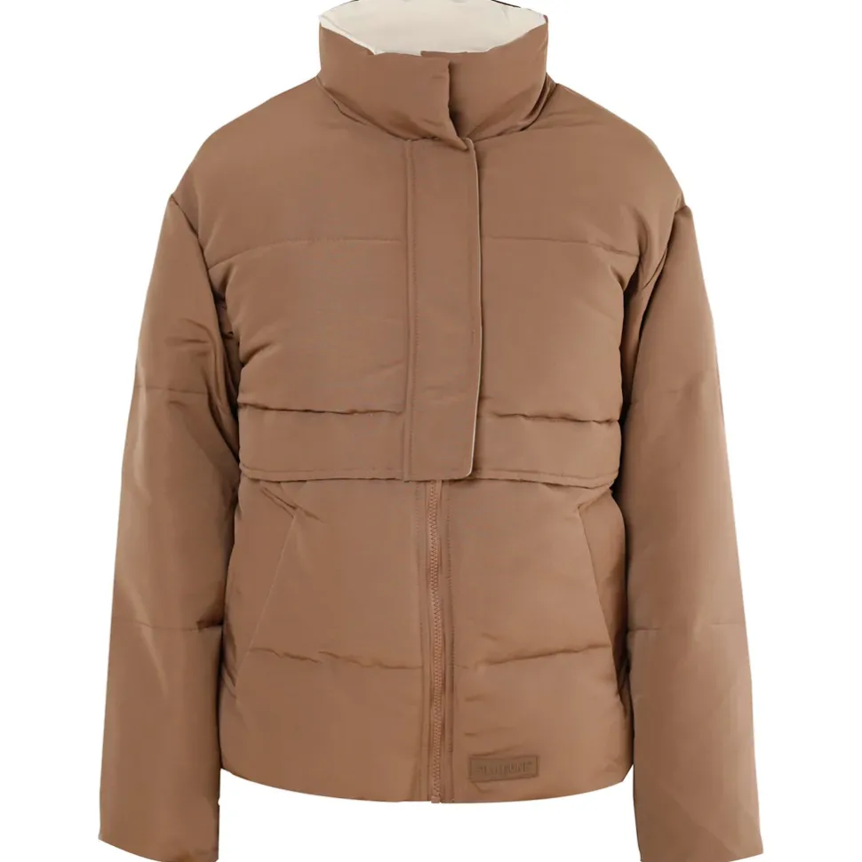Doudoune Oversize Matelassee Marron