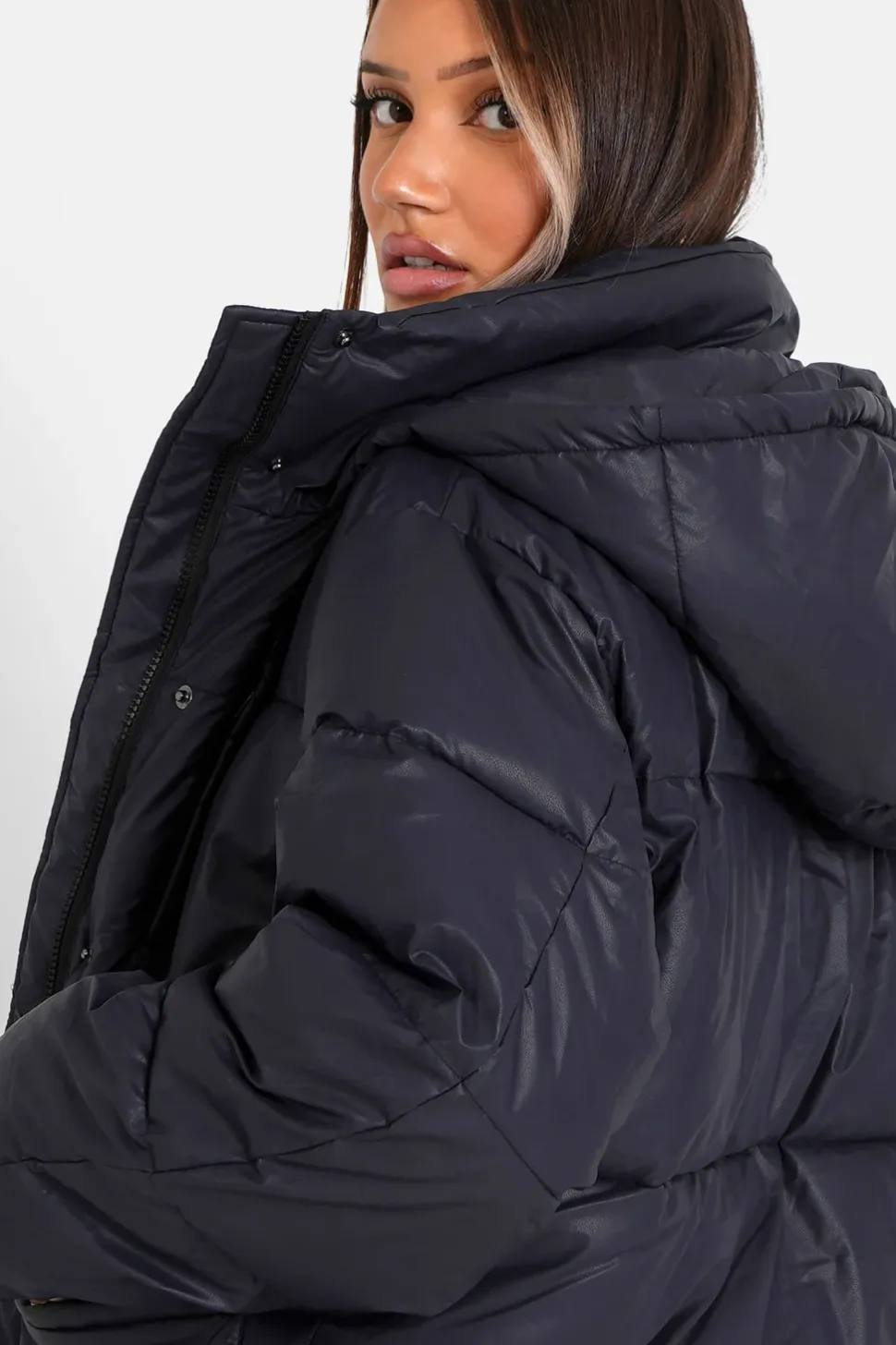 Doudoune Oversize Matte Noire
