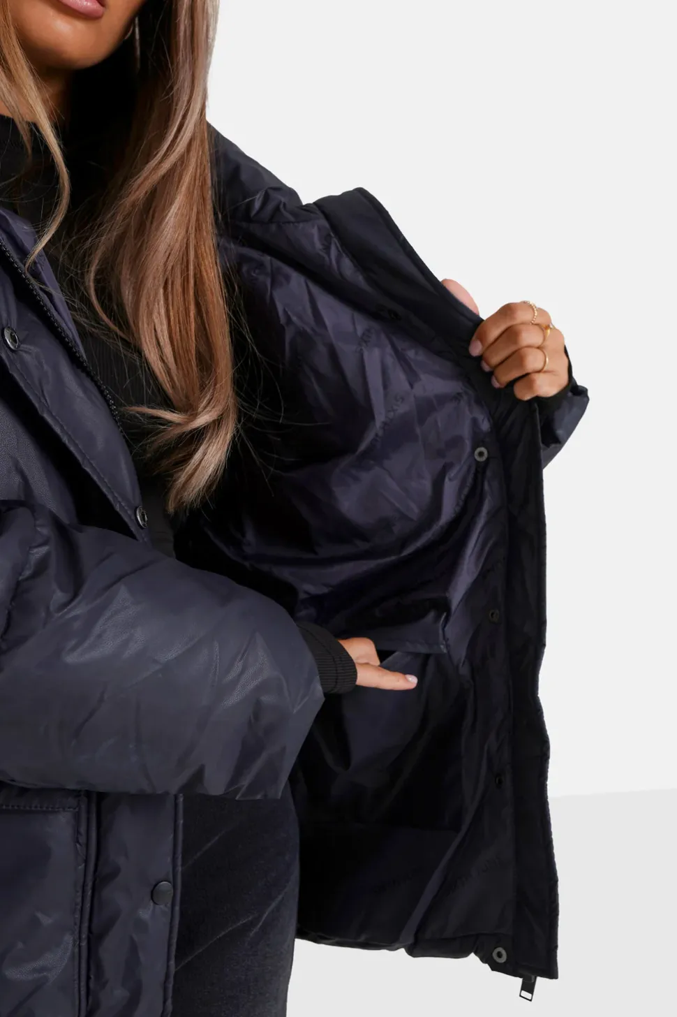 Doudoune Oversize Matte Noire
