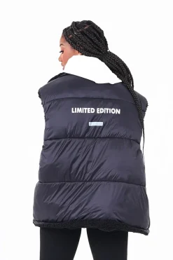 Doudoune Reversible Sans Manches Noir
