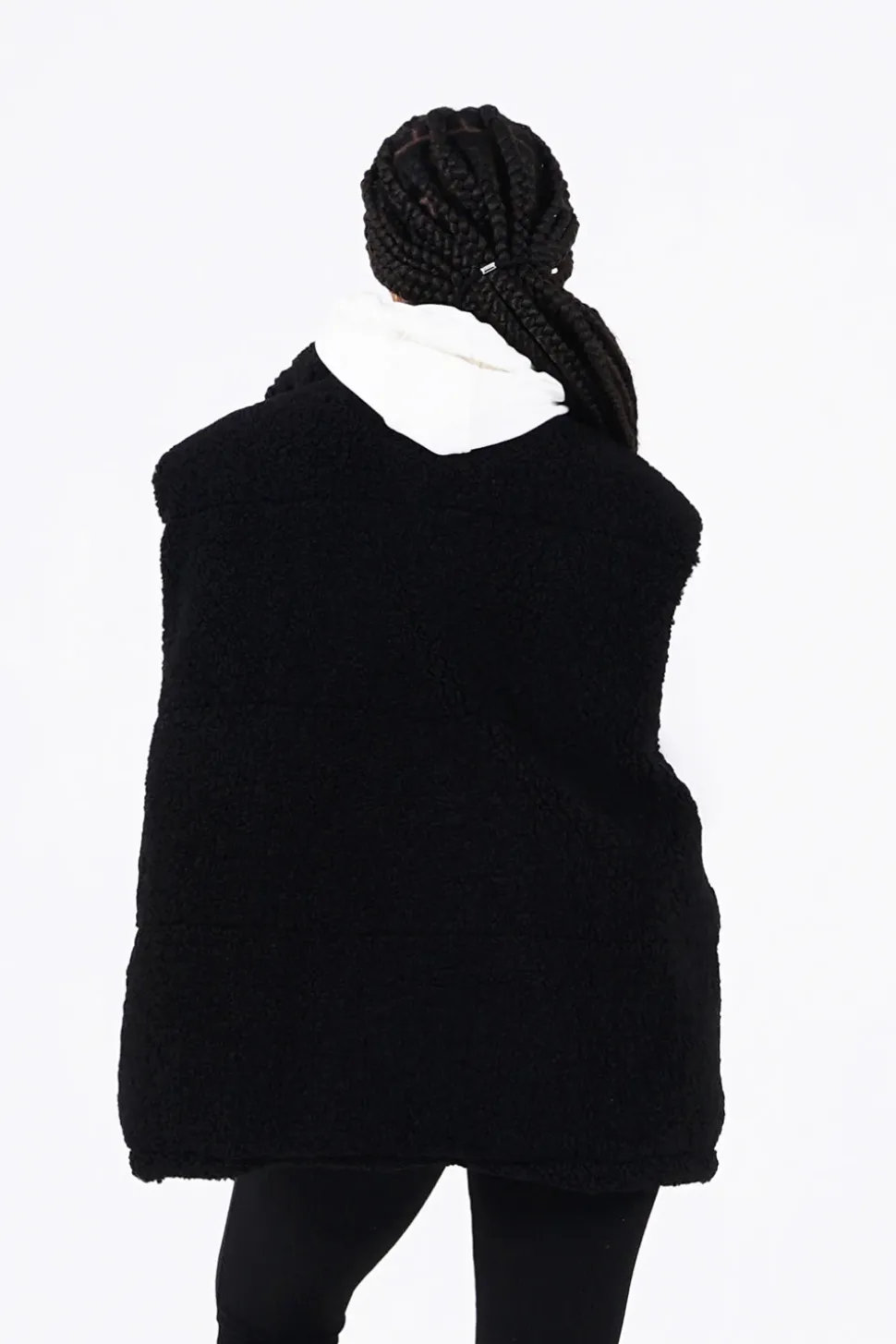 Doudoune Reversible Sans Manches Noir