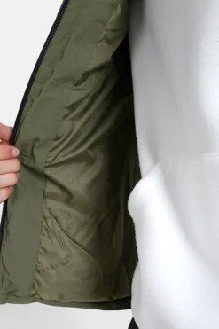 Doudoune Zips Logo Vert