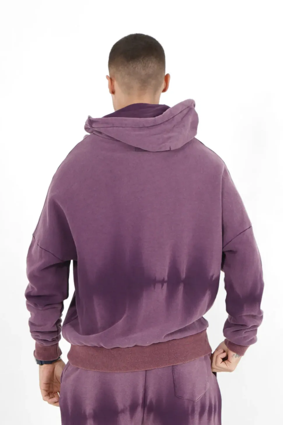 Gilet Delave Capuche Violet Fonce