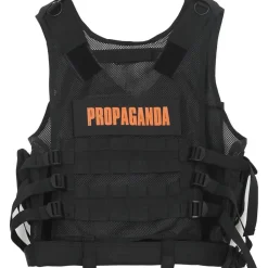 Gilet Tactique Poches Propaganda Noir