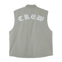 Gilet Zip Crew Gris Clair