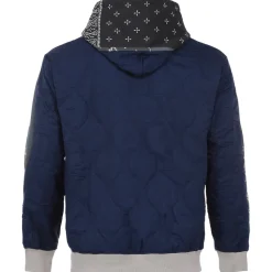 Gilet Zippe Bandana Bicolore Gris