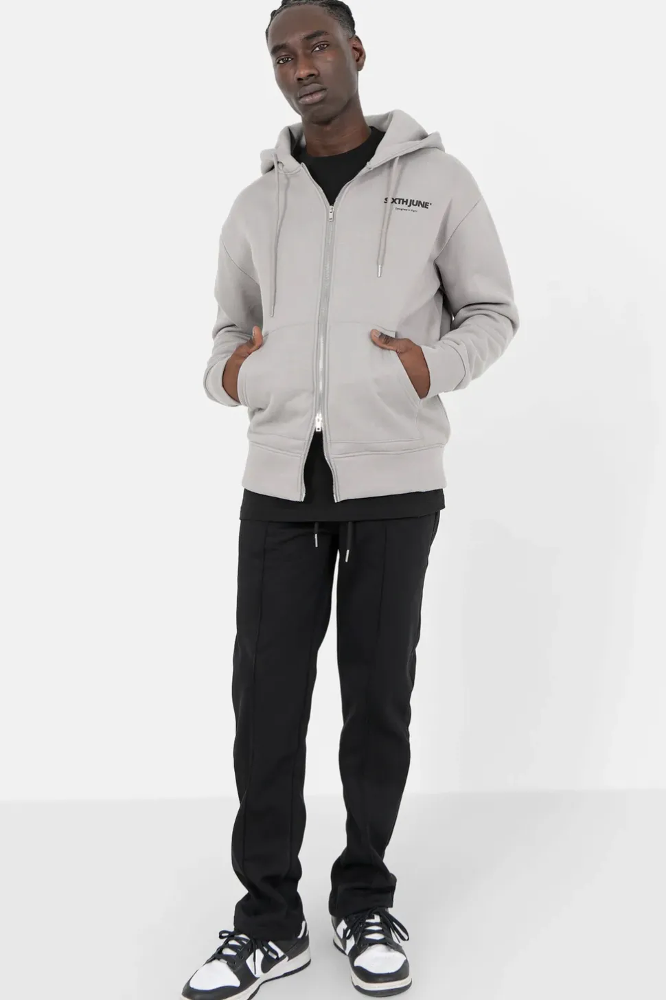 Gilet Zippe Love Matters Gris