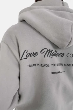 Gilet Zippe Love Matters Gris