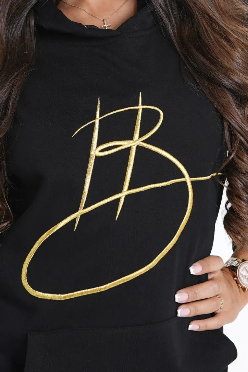 Helena Bu | Sweatshirt Capuche Noir