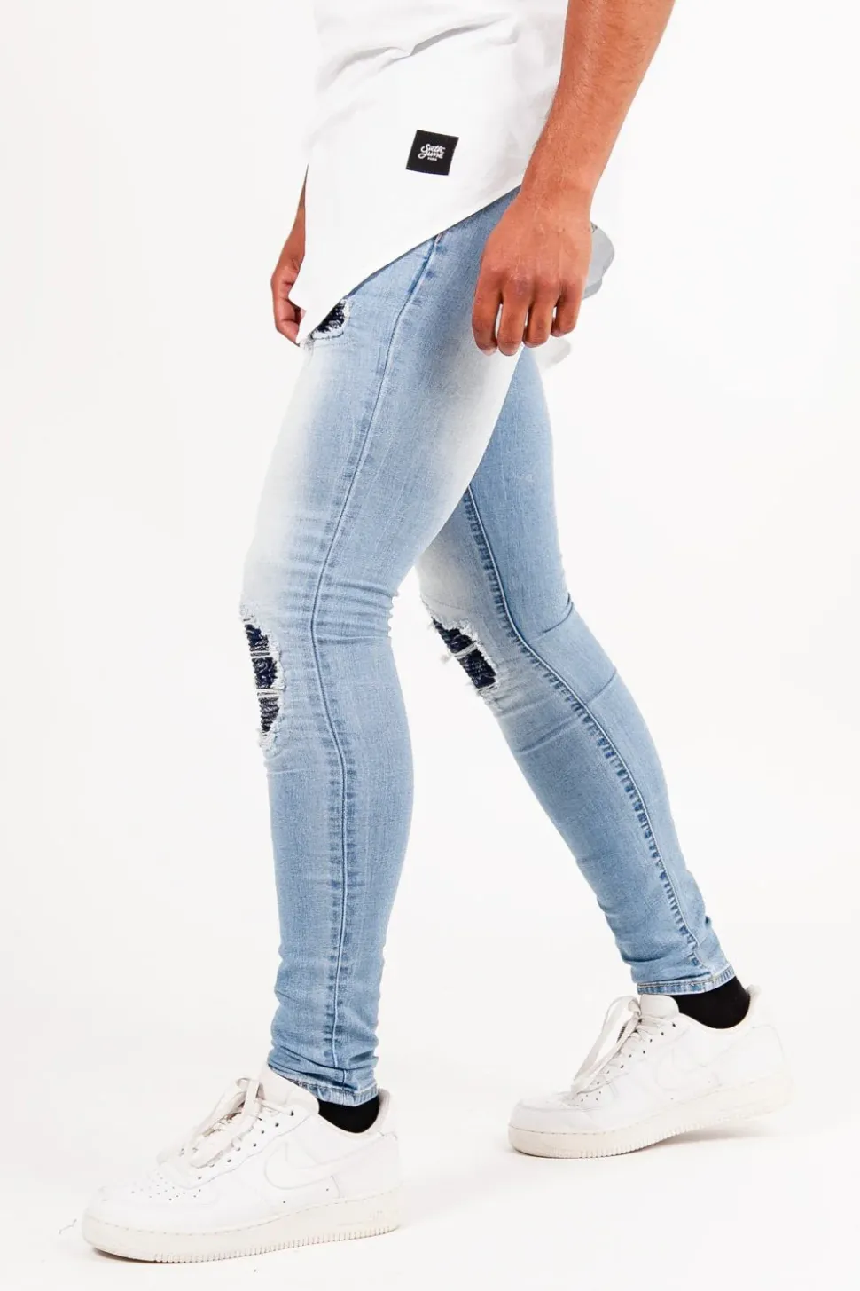 Jean Dechire Bandana Bleu