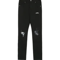 Jean Empiecements Tie Dye Noir