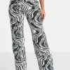 Jean Motif Zebre Large Noir
