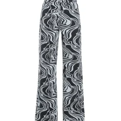 Jean Motif Zebre Large Noir