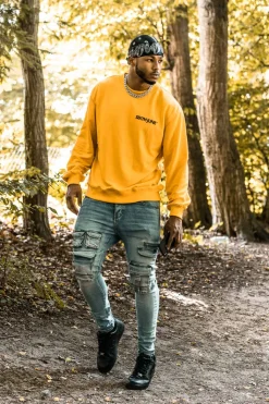 Jean Poches Tactique Zip Bleu