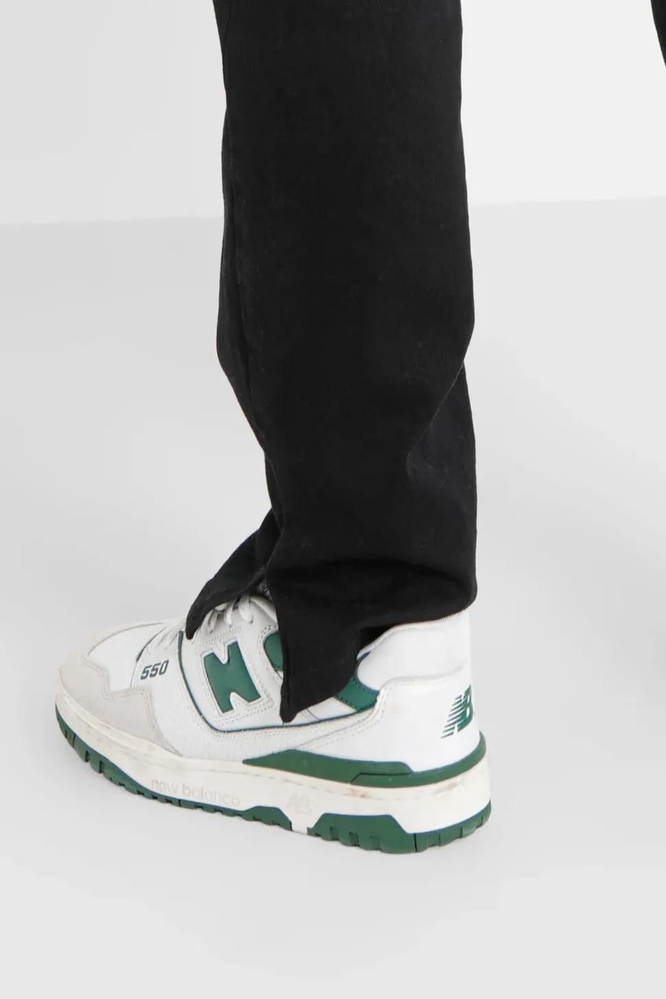 Jean Regular Uni Fentes Noir