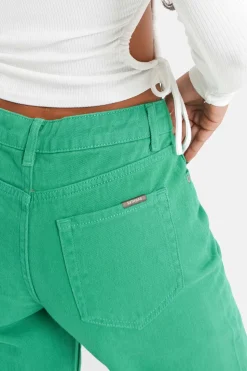 Jean Uni Large Vert Fonce