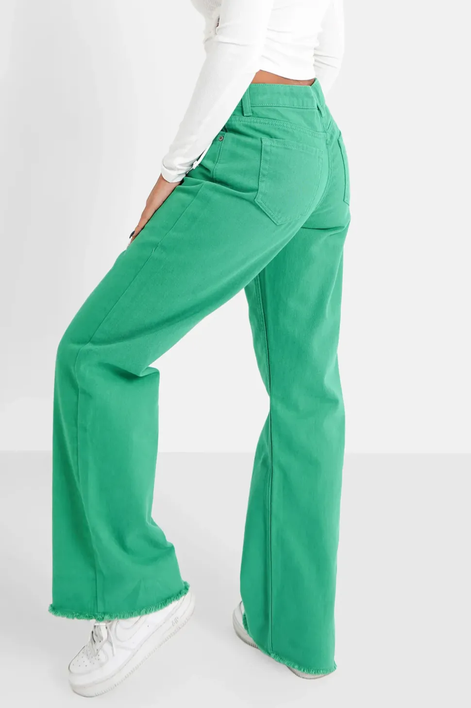 Jean Uni Large Vert Fonce