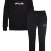 Jogging + Sweat Capuche Logo Brode Noir