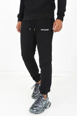 Jogging + Sweat Capuche Logo Brode Noir